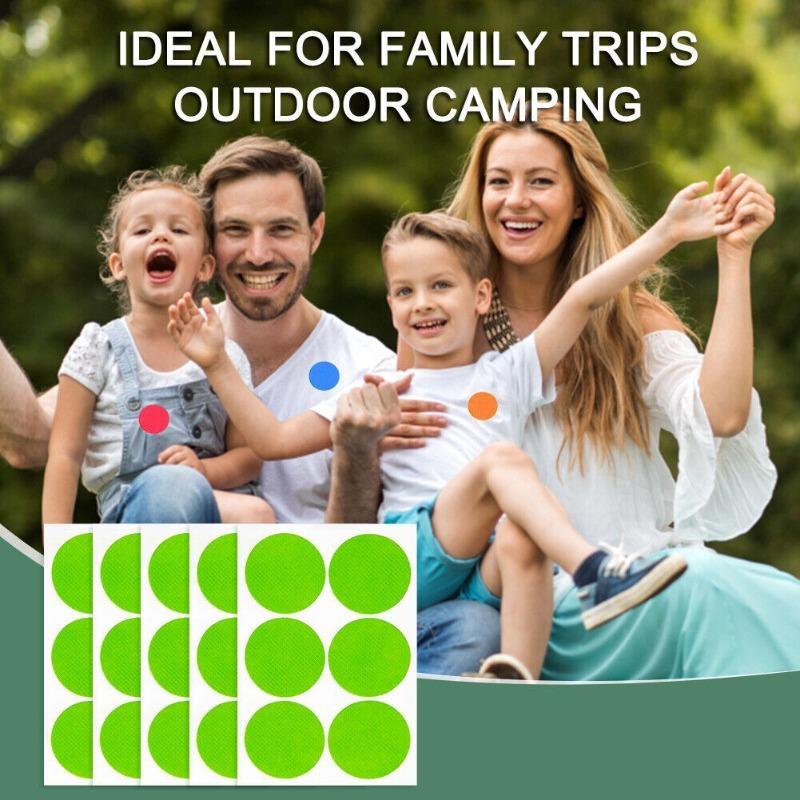 

60 шт. детские летние наклейки от комаров, уличные нетканые наклейки от комаров для взрослых и детей, подходят для кемпинга