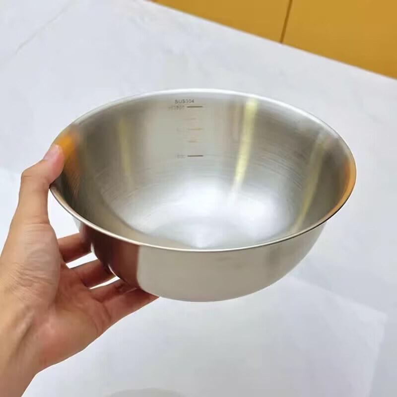 316 Food-Grade Stainless Steel Mixing Bowl
