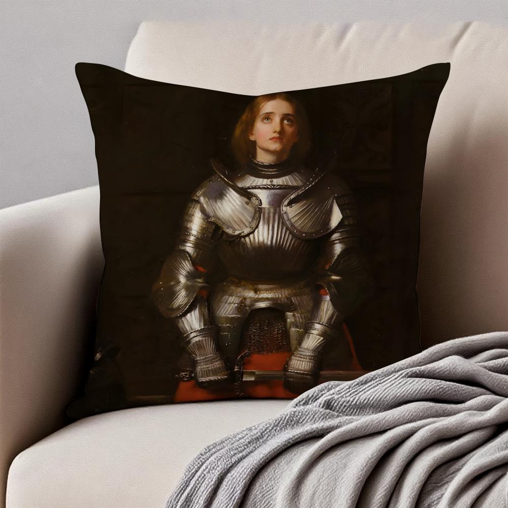 classical JJohn Everett Millais Cushion Cover Pillowcase Antidustmite Invisible Zipper Short Plush Sofa Cushion