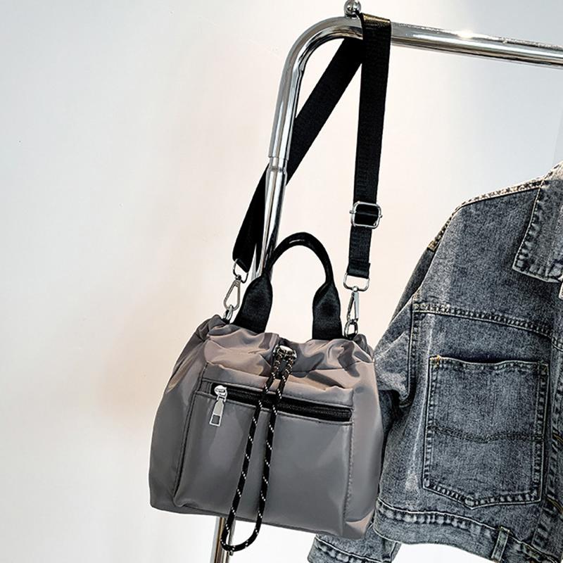 Women's Fashion Casual Drawstring Bucket Bag, Versatile Shoulder & Crossbody Mini Everyday Chic Essentials Bag KTB