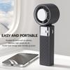 Handheld Pocket Fan USB Rechargeable LED Digtal Display Fan with Strong Airflows Cooling Device for Hot Weather