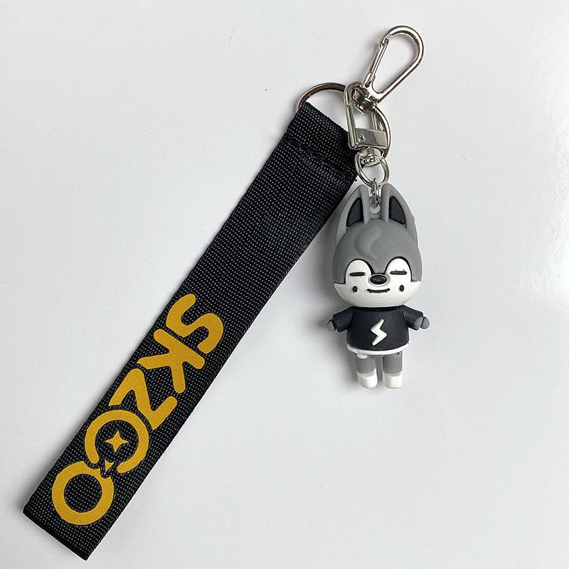 Porte-clés Acrylique Stray Kids - Édition 5ème Anniversaire - SKZOO, Hyunjin, Felix - Collection Officielle