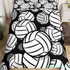 Volleyball Sport Bedding Set Sports Theme Duvet Cover King Queen Watercolor Volleyball Comforter Cover Ball Game Quilt Cover