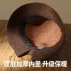Middle and Old Ladies Hat Outdoor Warm Knitted Wool Basin Hat Bow Fashion Bucket Hat Short Brim Top Hat