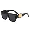 New square large frame rice nail sunglasses sunglasses European beautiful women advanced sense show face small fashion sunglasses