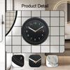15cm Round Modern Decorative Wall Clock Waterproof Silent Non Ticking for Bedroom Hallway Kitchen