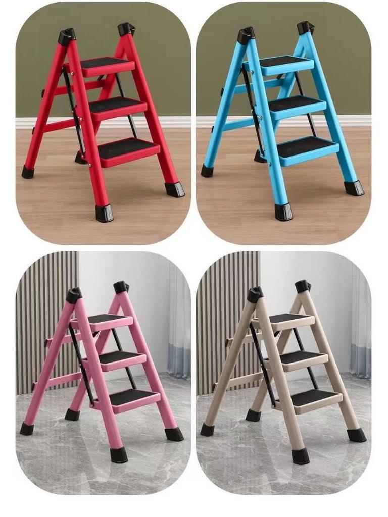 3-Step Telescopic Folding A-Frame Ladder – Lightweight and Multi-Functional Stool
