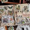 Yibird Etori Retro Floral Washi Sticker Pack - Time Imprint Series (32 Pieces)
