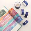 12 Teile/satz Sterne Planeten Washi Tape Goldfolie Masking Tape Kawaii Dekorative Klebeband Aufkleber Scrapbooking Schreibwaren