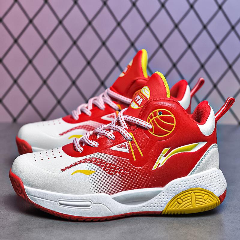 Wear-resistant basketball shoes sports leather shoes boys waterproof 2025 autumn and winter actual combat new boys sports shoes teenagers