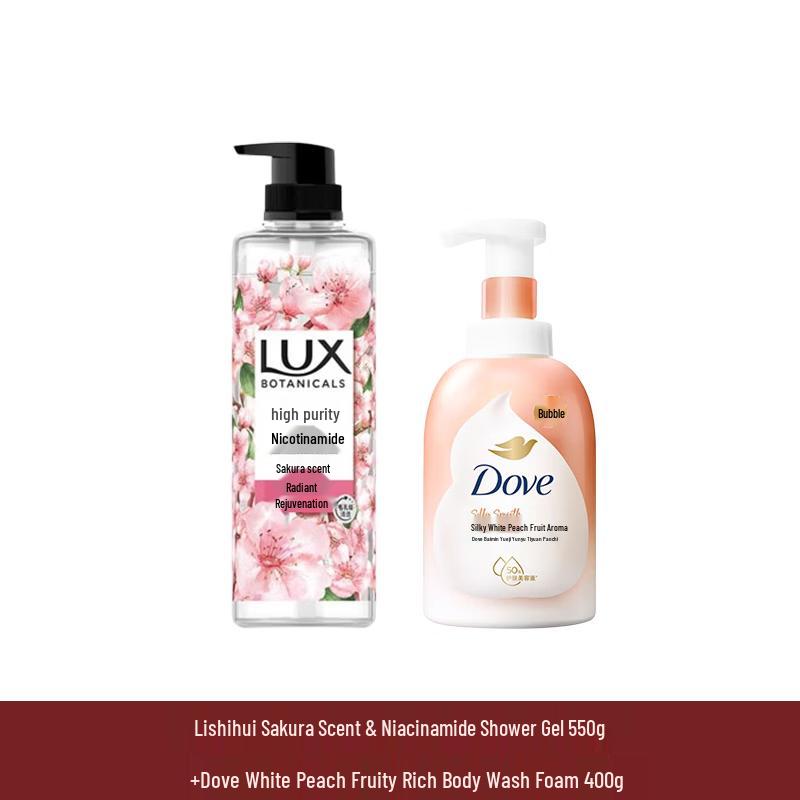 LUX Набор Гелей для душа «Цветение вишни и Белый персик»