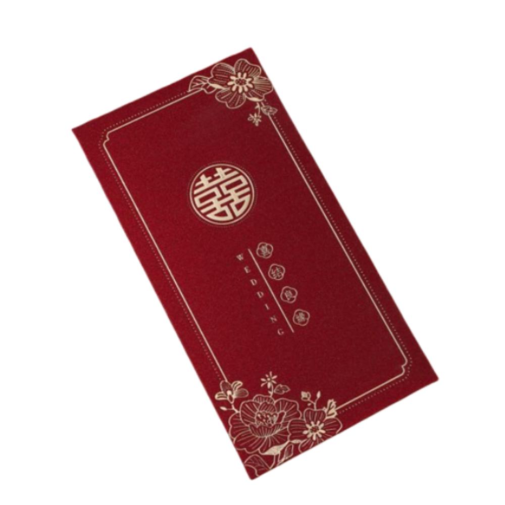 6pcs Chinese Style New Year Red Envelopes Blessing Gifts Packing Bags Spring Festival Supplies