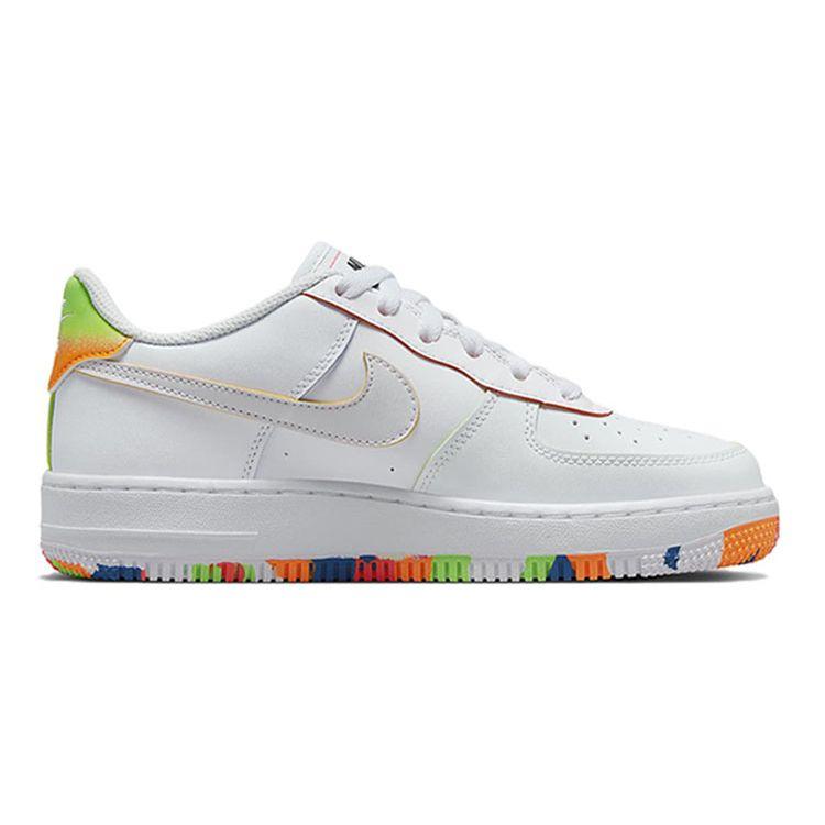 Nike Air Force 1 LV8 GS Drawing Kids Sneakers White Total-Orange DV1366-111