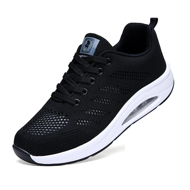 

BKQU Женская спортивная обувь Женская обувь Повседневные кроссовки на толстой подошве Модные дышащие кроссовки для активного отдыха 35