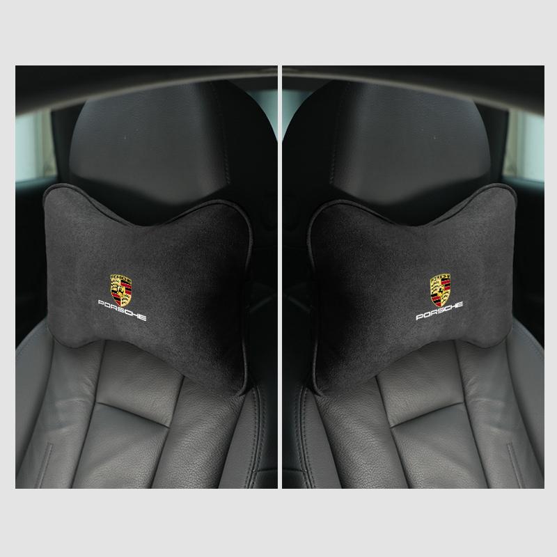 Bilinteriør Sete Nakkepute Korsryggstøtte Bil Hodestøttepute For Porsche 911 Cayenne 918 Pajun 917 718 Panamera Macan
