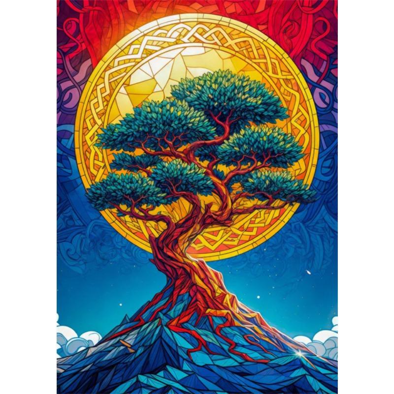 

Современное дерево бонсай Дракон Феникс Роза Иисус Витраж Постер Холст Принт Живопись Абстрактное Настенное Искусство Картина для Домашнего Декора 21cm×30cm NoFrame