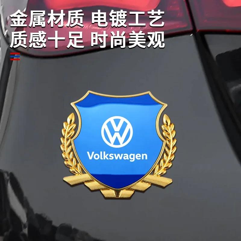 FD-10Valve Stems Caps 3D Alloy Car Fender Emblem Laser Logo Window Badge For Volkswagen Golf Bora Jetta Beetle Scirocco POLO Sharan S