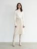 ETDEMAIN 004 Cut-Out Low Neck Rib Knit (Ivory)