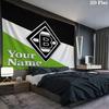 Borussia Custom Name Wall Tapestry Aesthetic Wall Hanging Printed Fabric Blanket Decorative Tapestries for Bedroom Living Room Home Decor