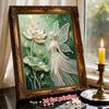 Frameless DIY Pearl Bead Painting Kit Elegant Fairy Pattern Creative Relaxing Craft Canvas Home Decor Adult Gift
