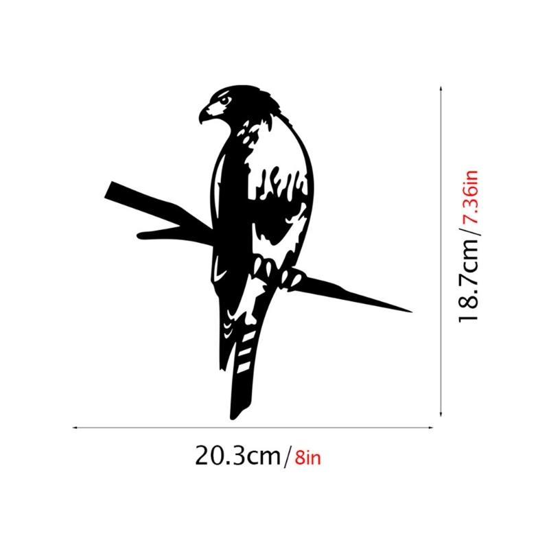 Metal Bird Stake Outdoor Garden Bird Statue Decorative Metal Animal Silhouettes for Tree Garden Decorative Bird Ornament