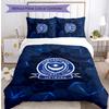 Portsmouth FC Printed 3PCS Bedding Set Breathable Duvet Cover with Pillowcases Decorative Bed Linen for Bedroom Home