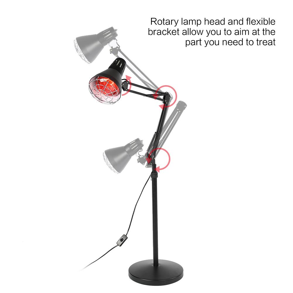 Infrared Light Heating Therapy Floor Stand Lamp Muscle Pain Cold Relief Constant Temperature