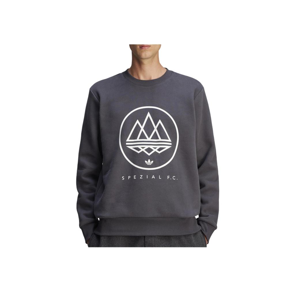 Adidas Spezial FC Sweatshirt Utility Black Men Tops Grey JE6091
