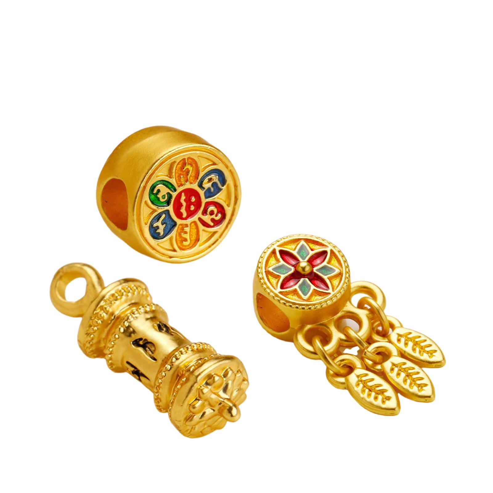 

Набор из 3 религиозных сплавных шармов, подвеска с буддийской мантрой для изготовления ювелирных изделий, браслетов, ожерелий, компонентов для серег