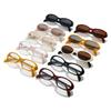 New small frame oval sunglasses, European and American fashion personalized diamond-encrusted pearl sunglasses for men and women