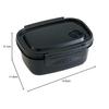 Skater Easy Light Lunch Box S Microwave Safe 430ml Black Seal Container Storage Container XPM3 Black