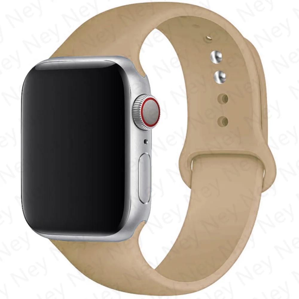 Silikonový řemínek pro Apple Watch 44mm 40mm 49mm 45mm 41mm 38mm 42mm Correa Belt Bracelet pro Apple Watch Series 9 8 7 6 5 3 SE Ultra 2