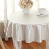 European Style Fabric Wedding Pad Round Household Printed Waterproof Desk Cloth Solid Color Hanging Non Washable Tablecloth