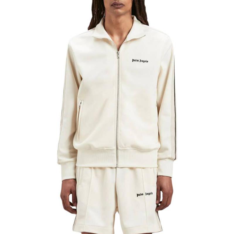Palm Angels New Classic Track Jacket Butter Men Outerwear Cream PMBD058F23FAB0010410