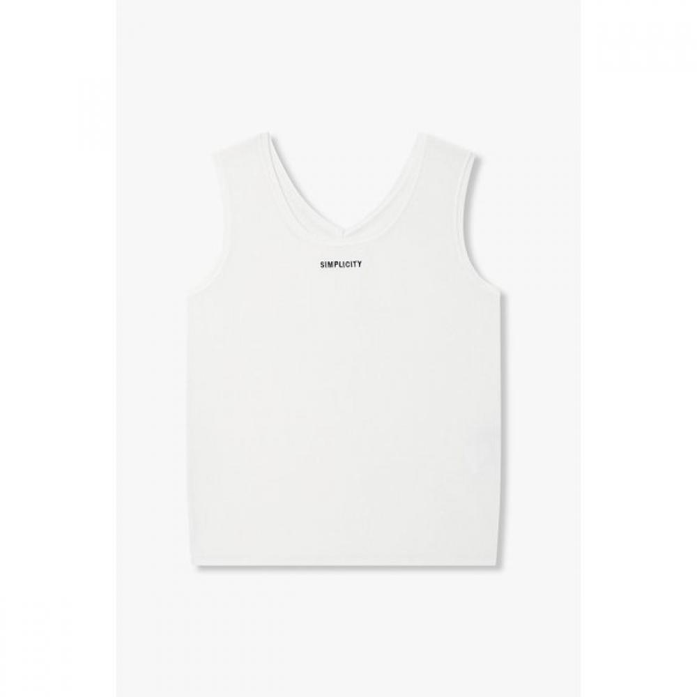 Vov Sleeveless Knit Pullover Lettering 7156250003 white/One size