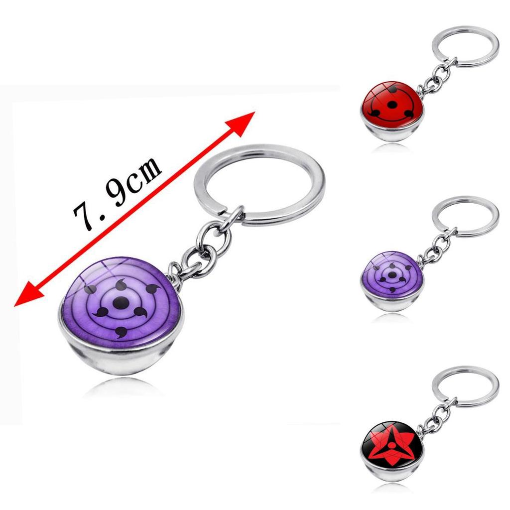 Naruto Sharingan Keyring Featuring Sharingan Design And Zinc Alloy Material For Collectors