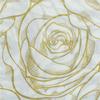 20Pcs Golden Rose Flower Paper Napkins Serviette Tissue Party Supply Home Decor