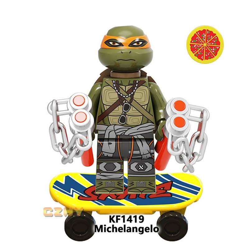 горячий! Минифигурки черепашек ниндзя Legoes Kids Block Toys для детей KF1419