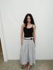 Text Room Emma Shirred Skirt_Light Blue
