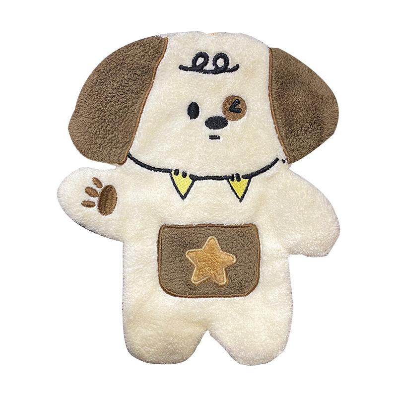 Cartoon Hund Handtuch Super Saugfähig Verdickung Sassafras Handtuch Kinder Badezimmer Haart nicht, Kleines Quadratisches Handtuch