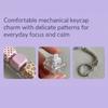 LED Light Decompression Keyring PBT Material Mechanical Keyboard Key Cap Pendant  Tactile
