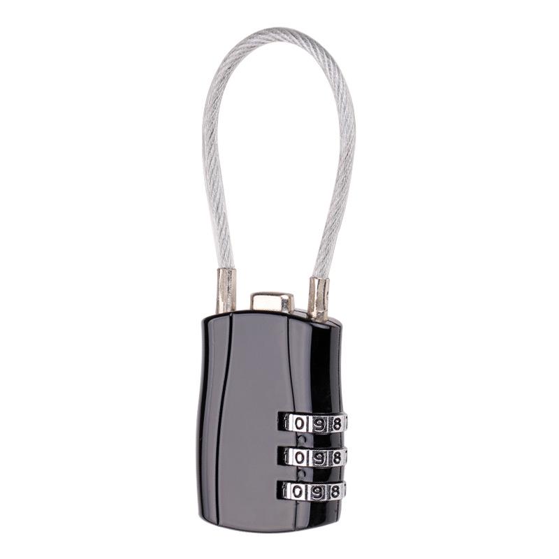 Helmet Lock, Anti-Theft Wire Padlock for Luggage, Gym Lockers, Drawers, and Electric Vehicles
