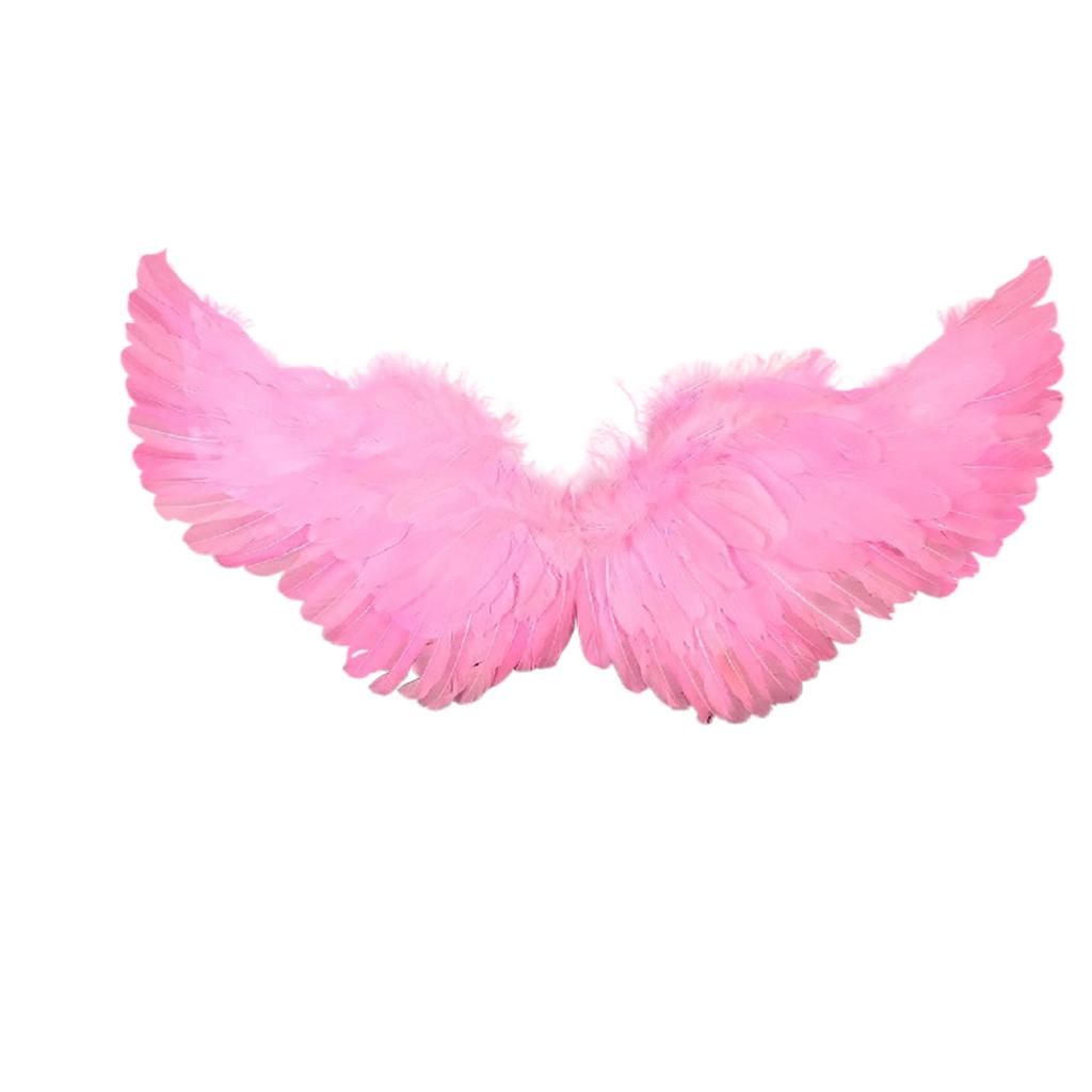 Angel Wings Feather Wings with Elastic Straps Adjustable Halloween Costume Wings for Women Girls Cosplay Fairy Wings