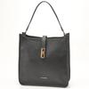 Shoulder Bag Square Leather 2WAY Shoulder Bag B007002 Black [Ravaga Jerry] (10)