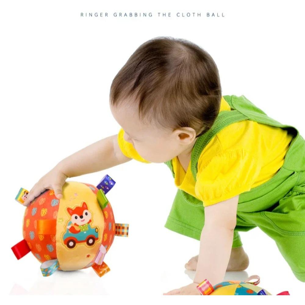 Baby Rattles Toys Soft Plush Hand Rattles Hand Grip Ball Animal Pattern Rattles Shaker for 3 6 9 12 Months Infants Newborn