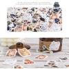 46Pcs Cute Cat Diary Decorative Boxed Stickers Kawaii Pets Scrapbooking Label Diary Album Journal Planner Student Supplies