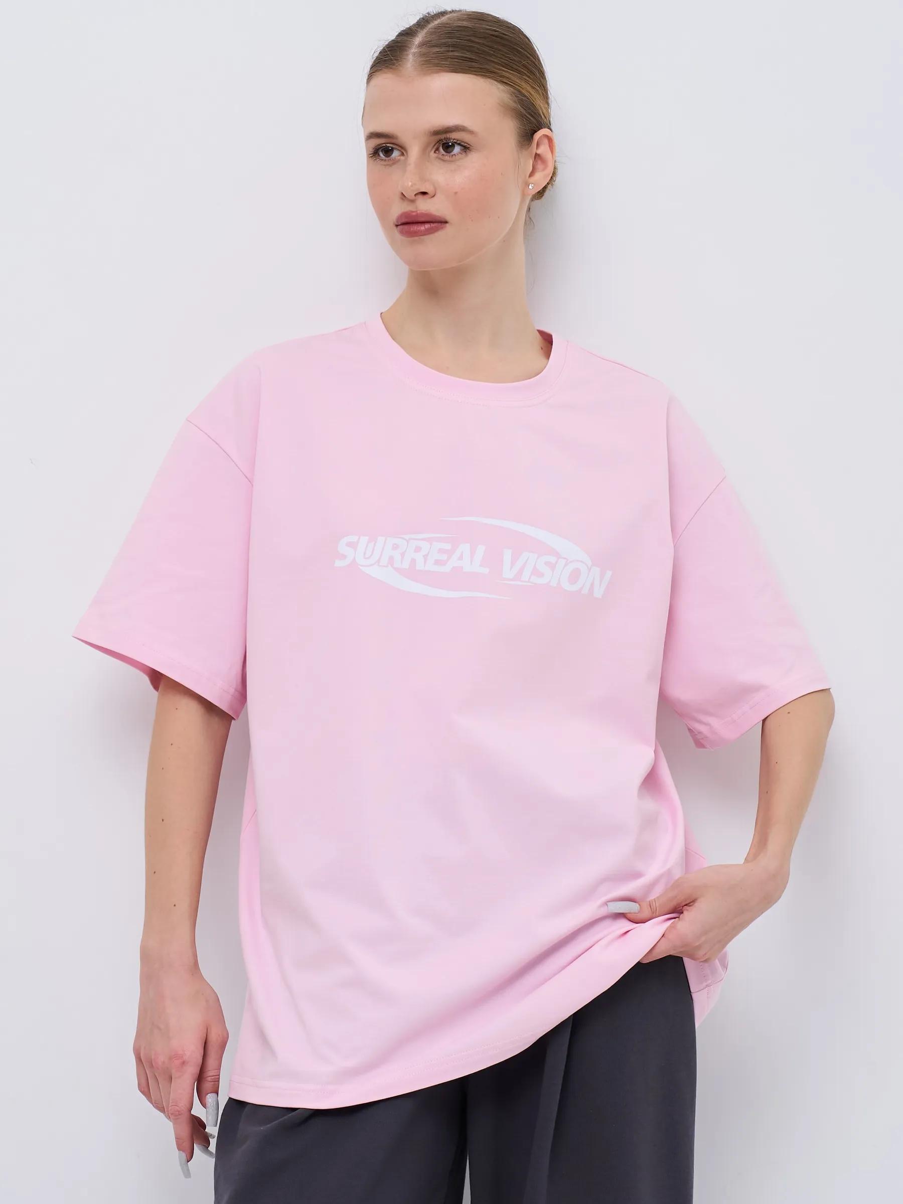 Couple oversized print T-shirts S