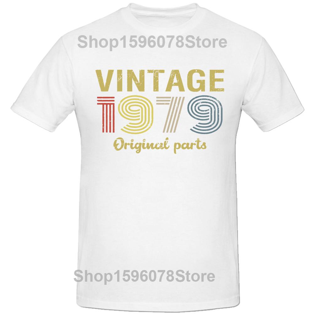 Made in 1979 Limited Edition 45th Birthday Cassette Tape T Shirts Summer Graphic Cotton Streetwear Short Sleeve T-shirt Men