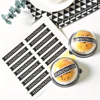 160PCS/10Sheets Handmade Baking Sealing Sticker Gift Packaging DIY Cookie Bread Biscuit Candy Tag Wedding Baby Shower Birthday Christmas Party Favors