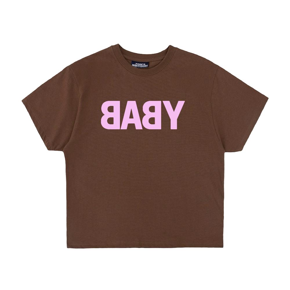Tomseubeolseudei Baby Half T-Shirt Brown